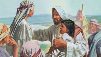 Image result for jesus blesses children