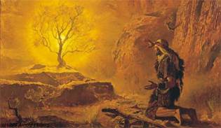 Image result for moses burning tree